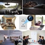 Camera an ninh mini dạng ổ cắm điện 2 ổ 4K WiFi - Bảo vệ gia đình, quan sát từ xa hình ảnh sản phẩm