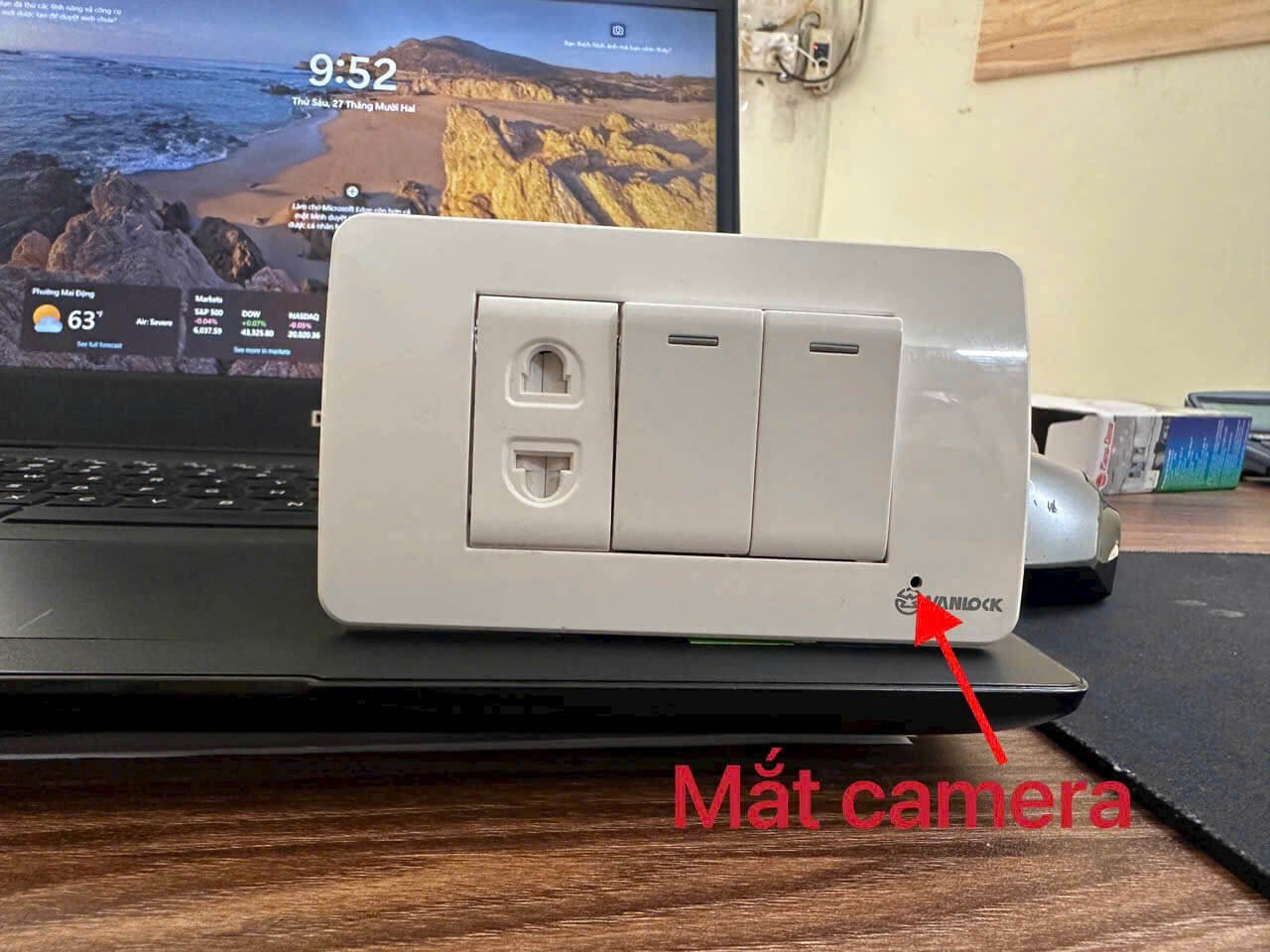 Camera an ninh mini dạng ổ điện âm tường 4K WiFi - Bảo vệ an ninh nhà cửa, giám sát cửa hàng hình ảnh sản phẩm