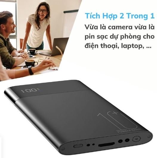 Camera an ninh mini dạng sạc dự phòng H20 Pro Full HD WiFi - An ninh gia đình, giám sát cửa hàng hình ảnh sản phẩm