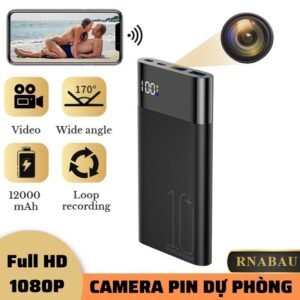 Camera an ninh mini dạng sạc dự phòng H20 Pro Full HD WiFi - An ninh gia đình, giám sát cửa hàng hình ảnh sản phẩm