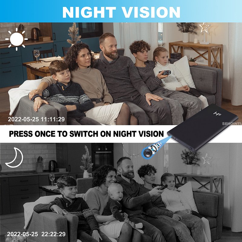 Camera an ninh mini dạng sạc dự phòng H8 4K WiFi - Bảo vệ gia đình, quan sát từ xa hình ảnh sản phẩm Camera an ninh mini dạng sạc dự phòng H8 4K WiFi - Bảo vệ gia đình, quan sát từ xa hình ảnh sản phẩm