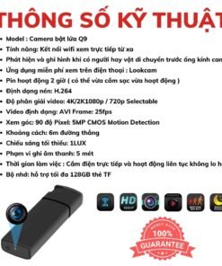 Camera an ninh mini K9 4K WiFi - Giám sát nhà cửa và bảo vệ tài sản hình ảnh sản phẩm