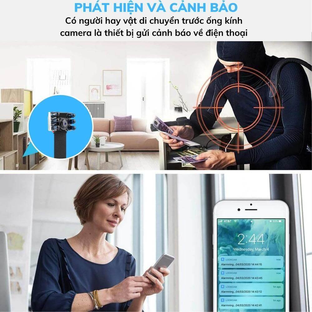 Camera an ninh mini V99Plus 4K WiFi - Giải pháp quan sát từ xa, an ninh gia đình hình ảnh sản phẩm