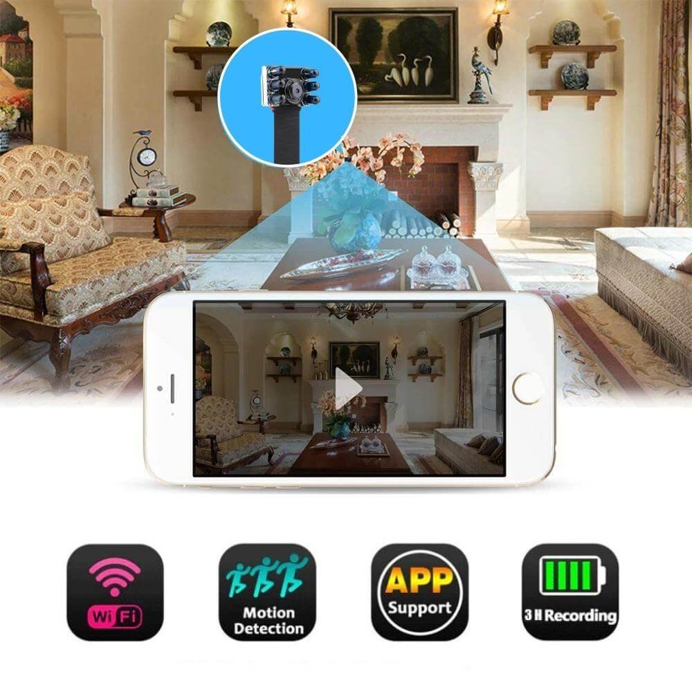 Camera an ninh mini V99Plus 4K WiFi - Giải pháp quan sát từ xa, an ninh gia đình hình ảnh sản phẩm