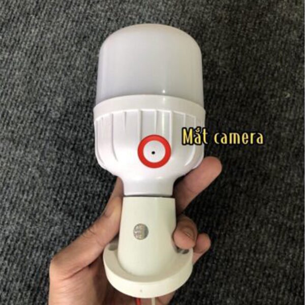 Camera Tich Hop Bong Den Wifi 4K  Quan Sat Trong Nha Qua Dien Thoai 6