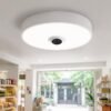 Camera tích hợp đèn LED ốp nổi 24W WiFi quan sát trong nhà