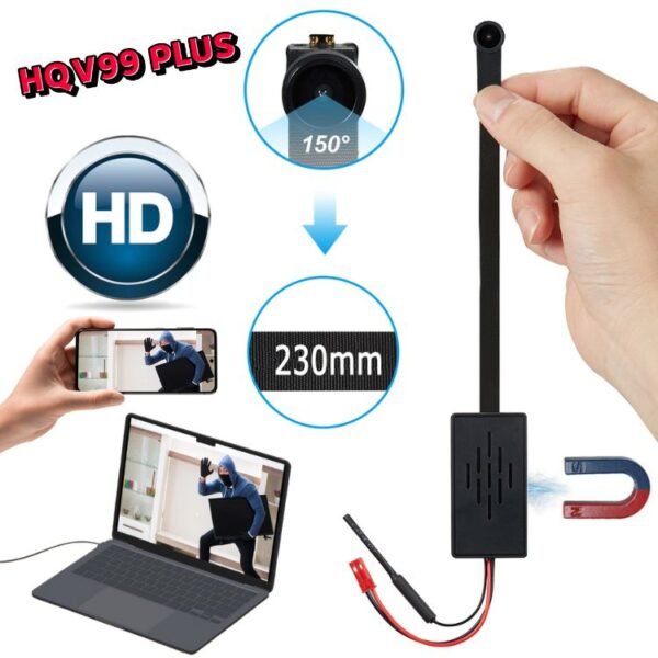Camera Mini Nhỏ Gọn HQV99 Plus WiFi 4K – Quan Sát Tài Sản Có Thông Báo – ảnh sản phẩm 3