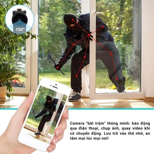 Camera Mini Nhỏ Gọn HQV99 Plus WiFi 4K – Quan Sát Tài Sản Có Thông Báo – ảnh sản phẩm 6