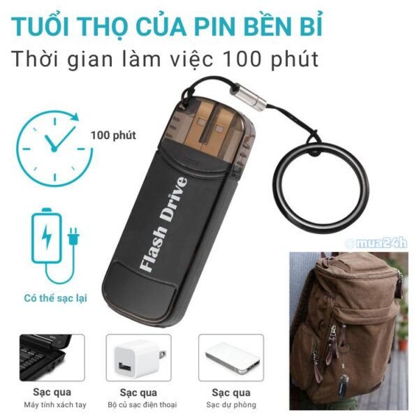Camera USB Nhỏ Gọn F1 1080P – Ghi Hình Cá Nhân Có Thông Báo – ảnh sản phẩm 3