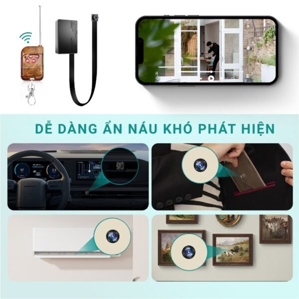 Camera Mini Nhỏ Gọn HQV99-F1 1080P – Quan Sát Tài Sản Có Thông Báo – ảnh sản phẩm 5