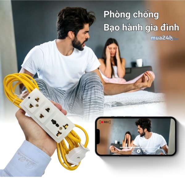 Ổ Cắm Điện Tích Hợp Camera V15 Pro WiFi 4K – Quan Sát Tài Sản Có Thông Báo – ảnh sản phẩm 3
