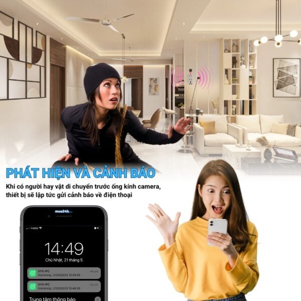 Ổ Cắm Điện Tích Hợp Camera V15 Pro WiFi 4K – Quan Sát Tài Sản Có Thông Báo – ảnh sản phẩm 5