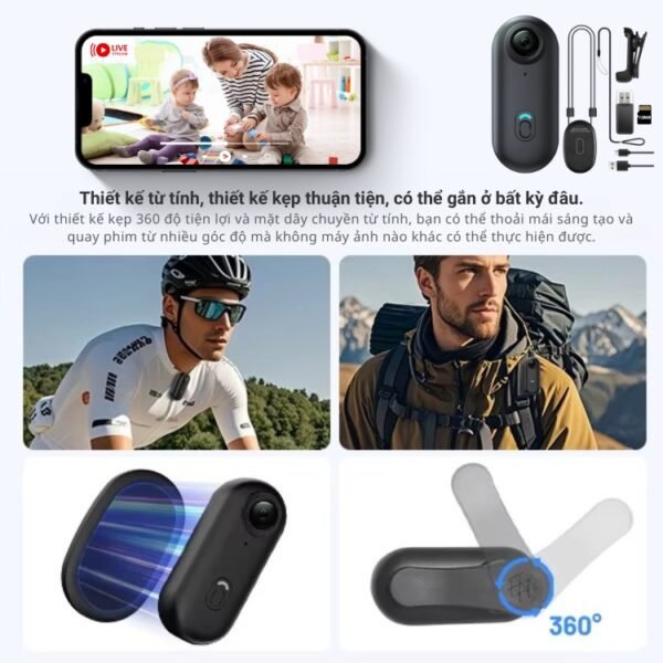 Camera Hành Động Nhỏ Gọn X763 WiFi 1080P – Ghi Hình Cá Nhân Có Thông Báo – ảnh sản phẩm 6