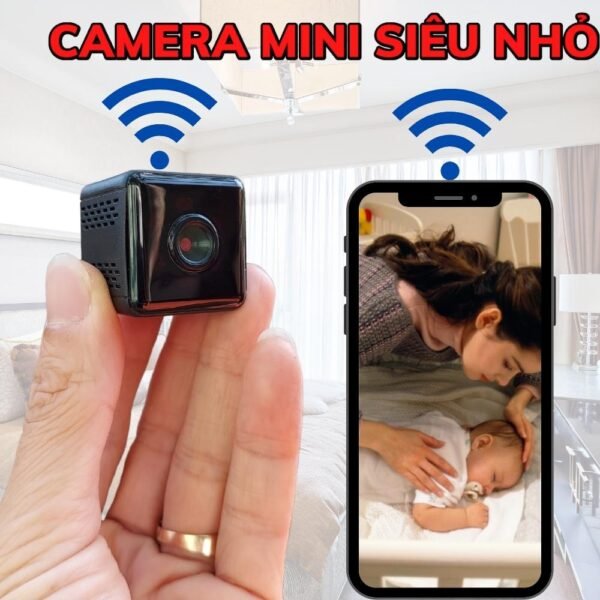 Camera Mini Nhỏ Gọn X6D WiFi 4K – Quan Sát Tài Sản Có Thông Báo – ảnh sản phẩm 1