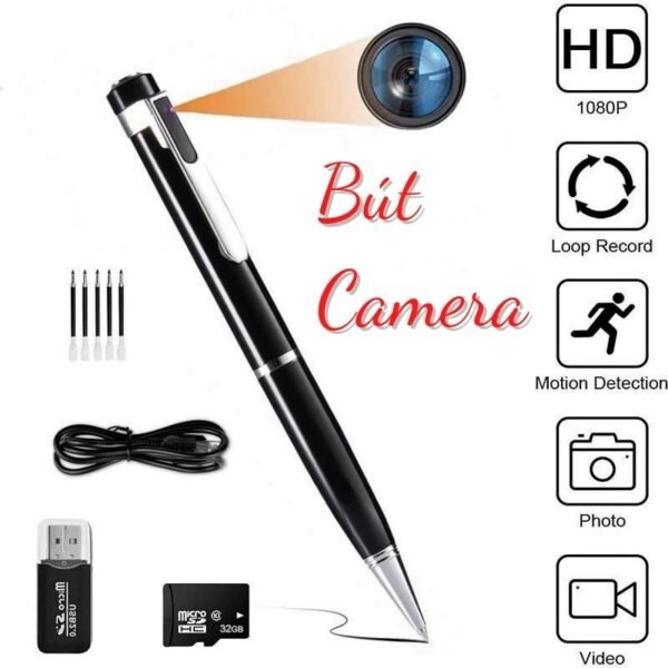 Bút Tích Hợp Camera V7 1080P – Ghi Hình Cá Nhân Có Thông Báo – ảnh sản phẩm 1