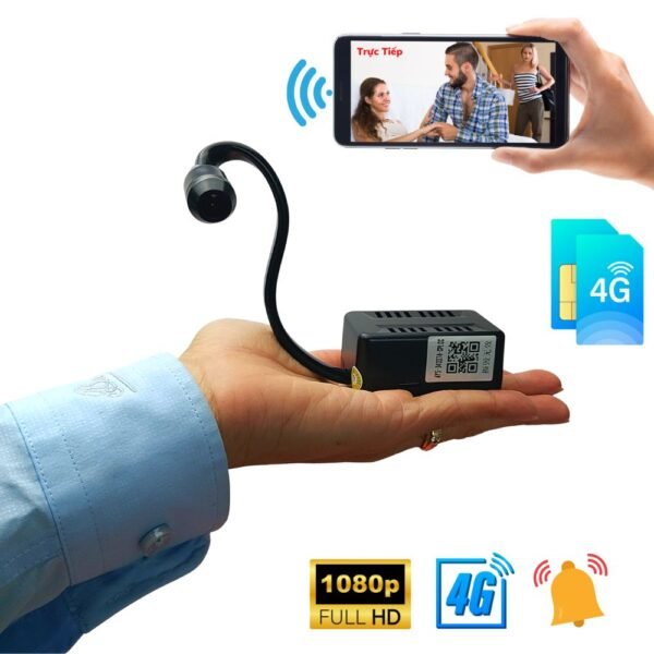 Camera Mini Nhỏ Gọn HQ7 SIM 4G – Quan Sát Tài Sản Có Thông Báo – ảnh sản phẩm 1