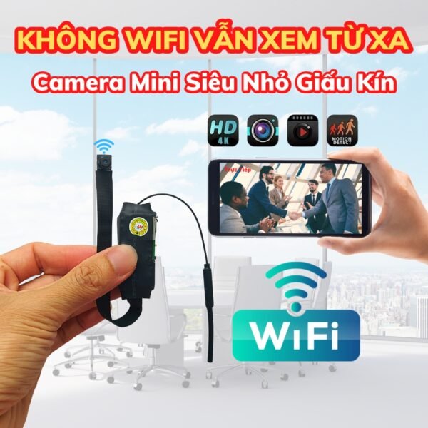 Bộ Camera Mini Và Phát WiFi 4G HQV99 SIM 4G – Quan Sát Tài Sản Có Thông Báo – ảnh sản phẩm 1