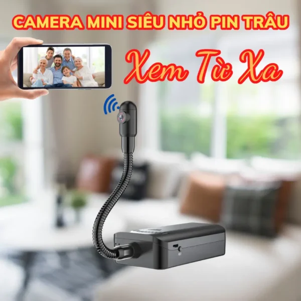 Camera Mini Nhỏ Gọn HQ7D WiFi 4K – Quan Sát Tài Sản Có Thông Báo – ảnh sản phẩm 1