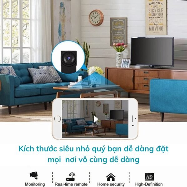 Camera Mini Nhỏ Gọn V99 4K – Quan Sát Tài Sản Có Thông Báo – ảnh sản phẩm 6