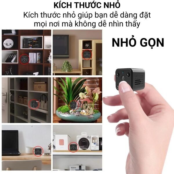 Camera Mini Nhỏ Gọn X73 SIM 4G 1080P – Quan Sát Tài Sản Có Thông Báo – ảnh sản phẩm 4