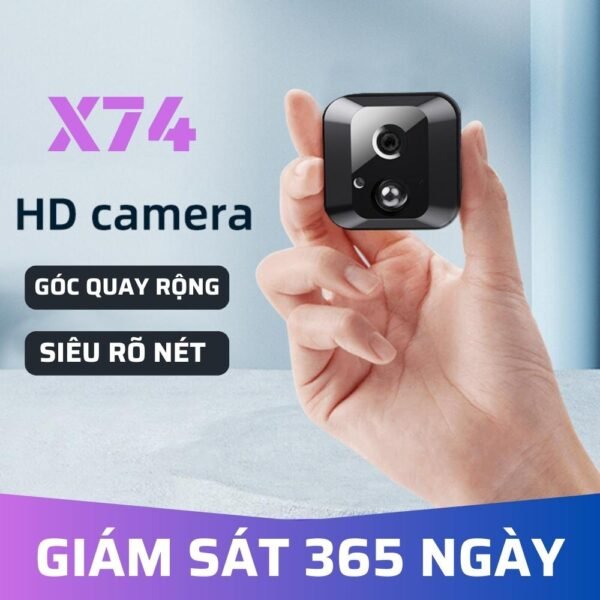 Camera Mini Nhỏ Gọn X74 SIM 4G 1080P – Quan Sát Tài Sản Có Thông Báo – ảnh sản phẩm 4