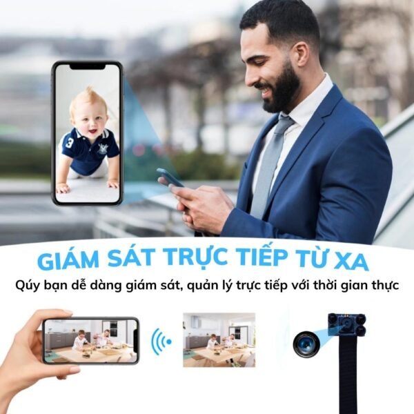 Camera Mini Nhỏ Gọn HQV99 Pro 4K – Quan Sát Tài Sản Có Thông Báo – ảnh sản phẩm 5