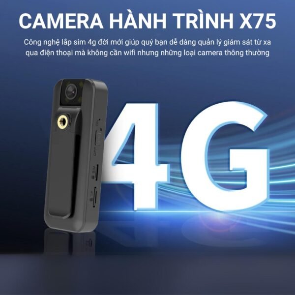 Camera Hành Trình X75 SIM 4G – Ghi Hình Cá Nhân Có Thông Báo – ảnh sản phẩm 3