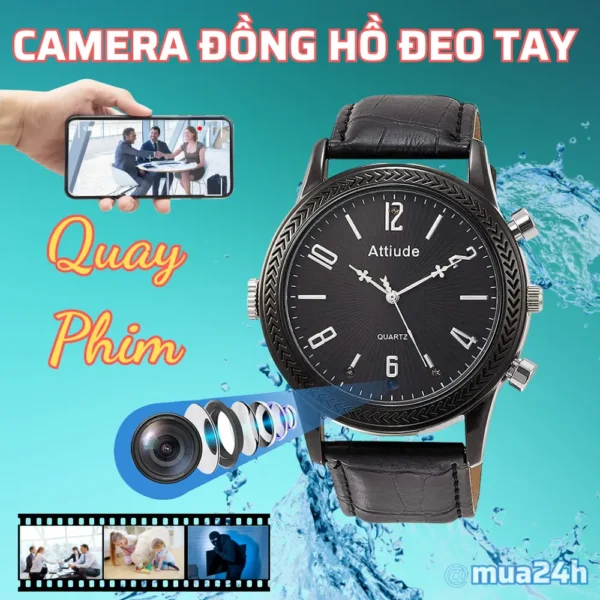 Đồng Hồ Đeo Tay Tích Hợp Camera S15 1080P – Ghi Hình Cá Nhân Có Thông Báo – ảnh sản phẩm 1