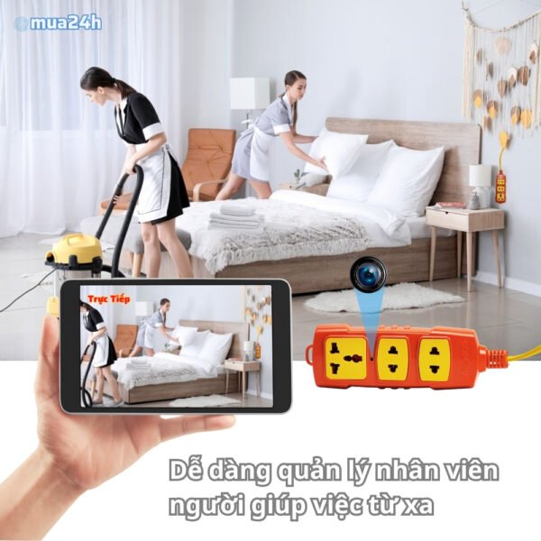 Ổ Cắm Điện Tích Hợp Camera V12 Pro WiFi 4K – Quan Sát Tài Sản Có Thông Báo – ảnh sản phẩm 5