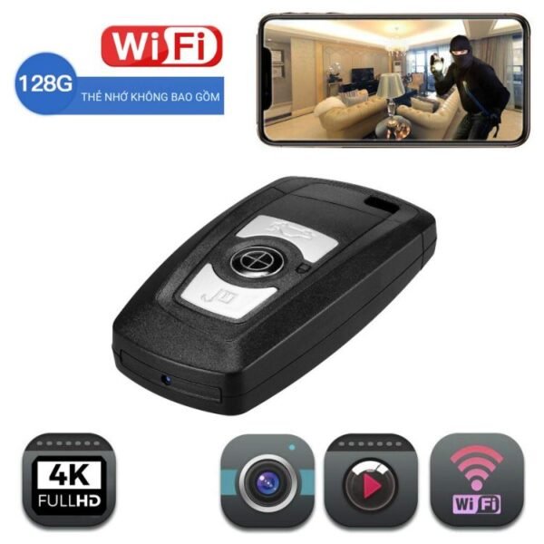 Móc Khóa Tích Hợp Camera X68 WiFi 4K – Ghi Hình Cá Nhân Có Thông Báo – ảnh sản phẩm 3