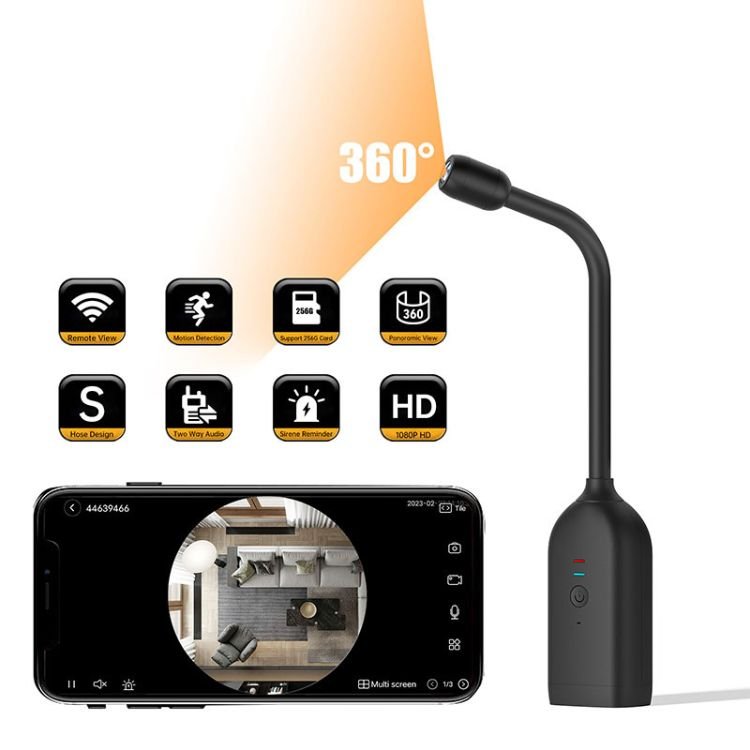 Camera Mini Nhỏ Gọn HQ8 WiFi 1080P – Quan Sát Tài Sản Có Thông Báo – ảnh sản phẩm 3