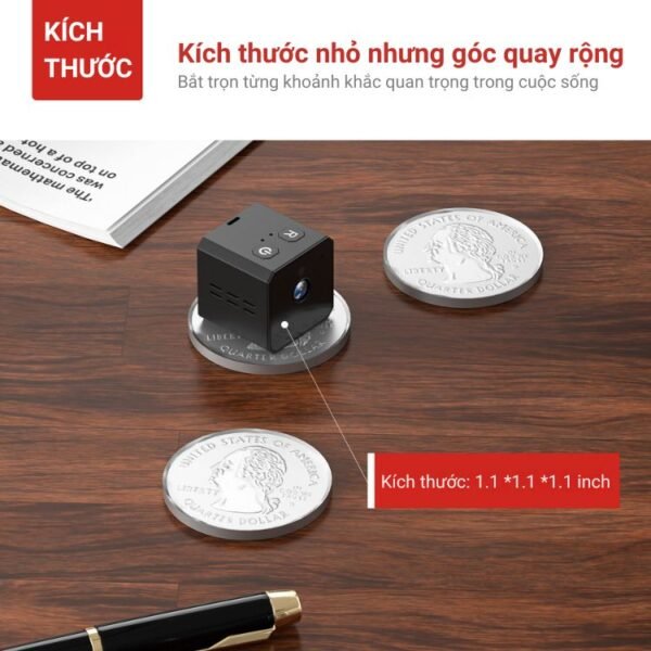 Camera Mini Nhỏ Gọn X6D Pro WiFi 4K – Quan Sát Tài Sản Có Thông Báo – ảnh sản phẩm 5